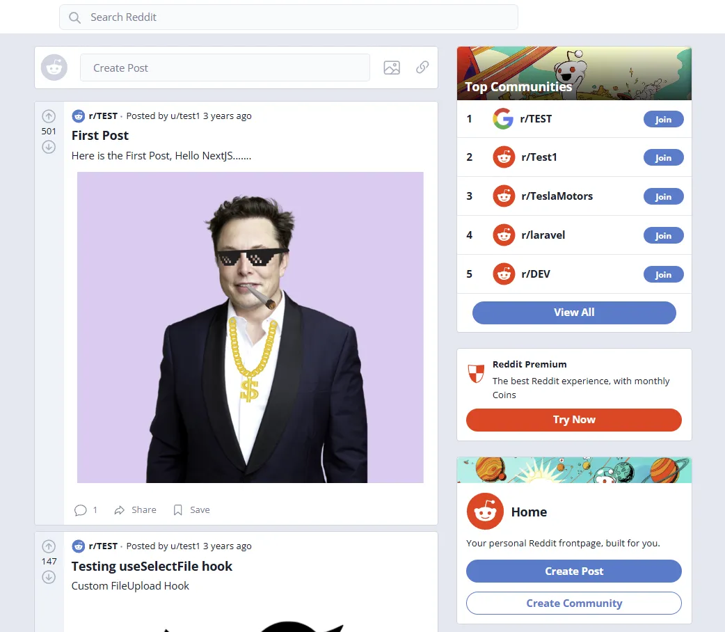 Reddit Clone
