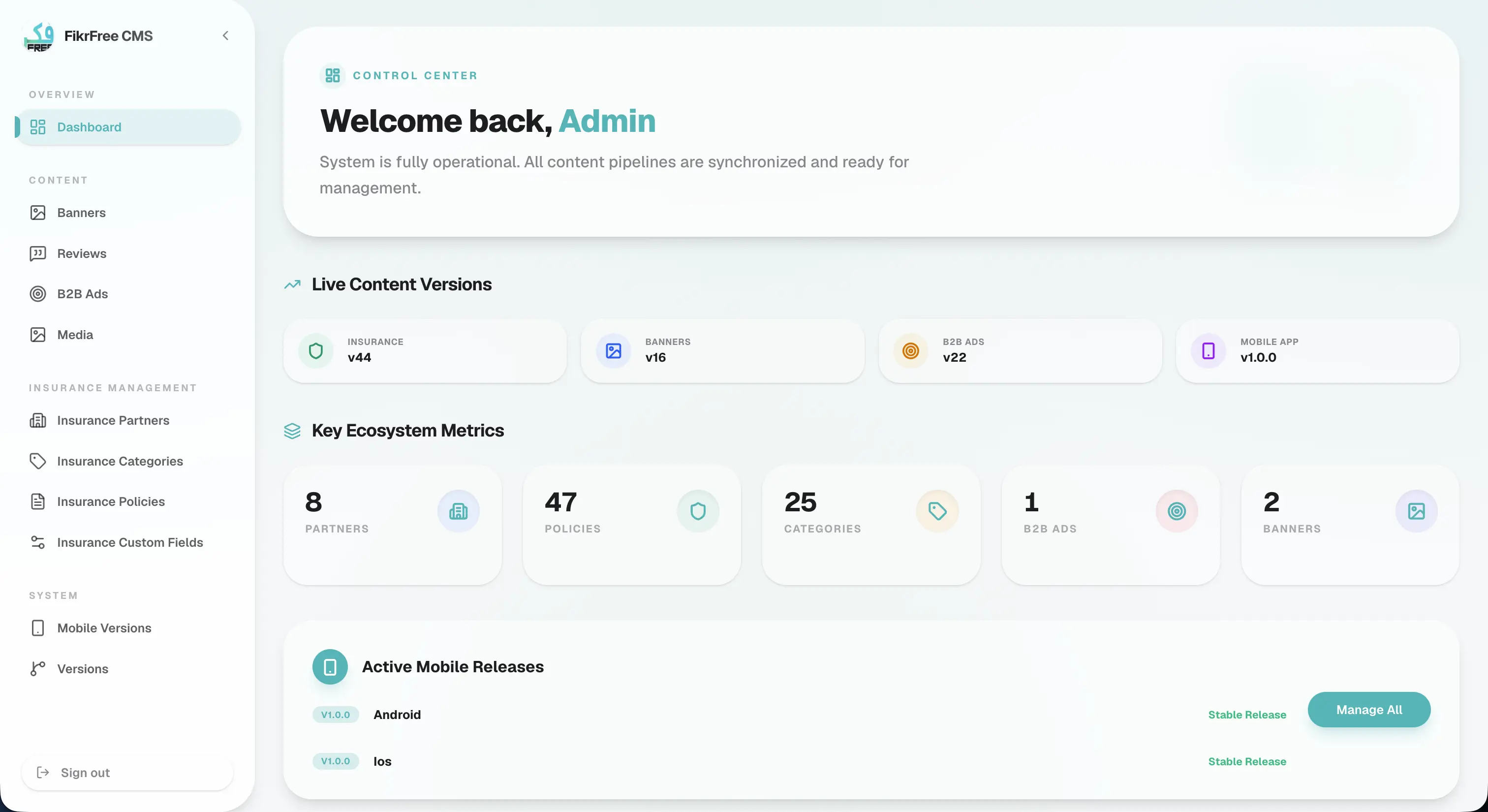 FikrFree CMS